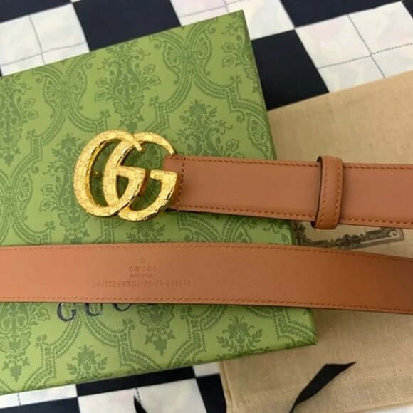 Gucci Women’s Brown Leather Belt - Picture 4 of 5